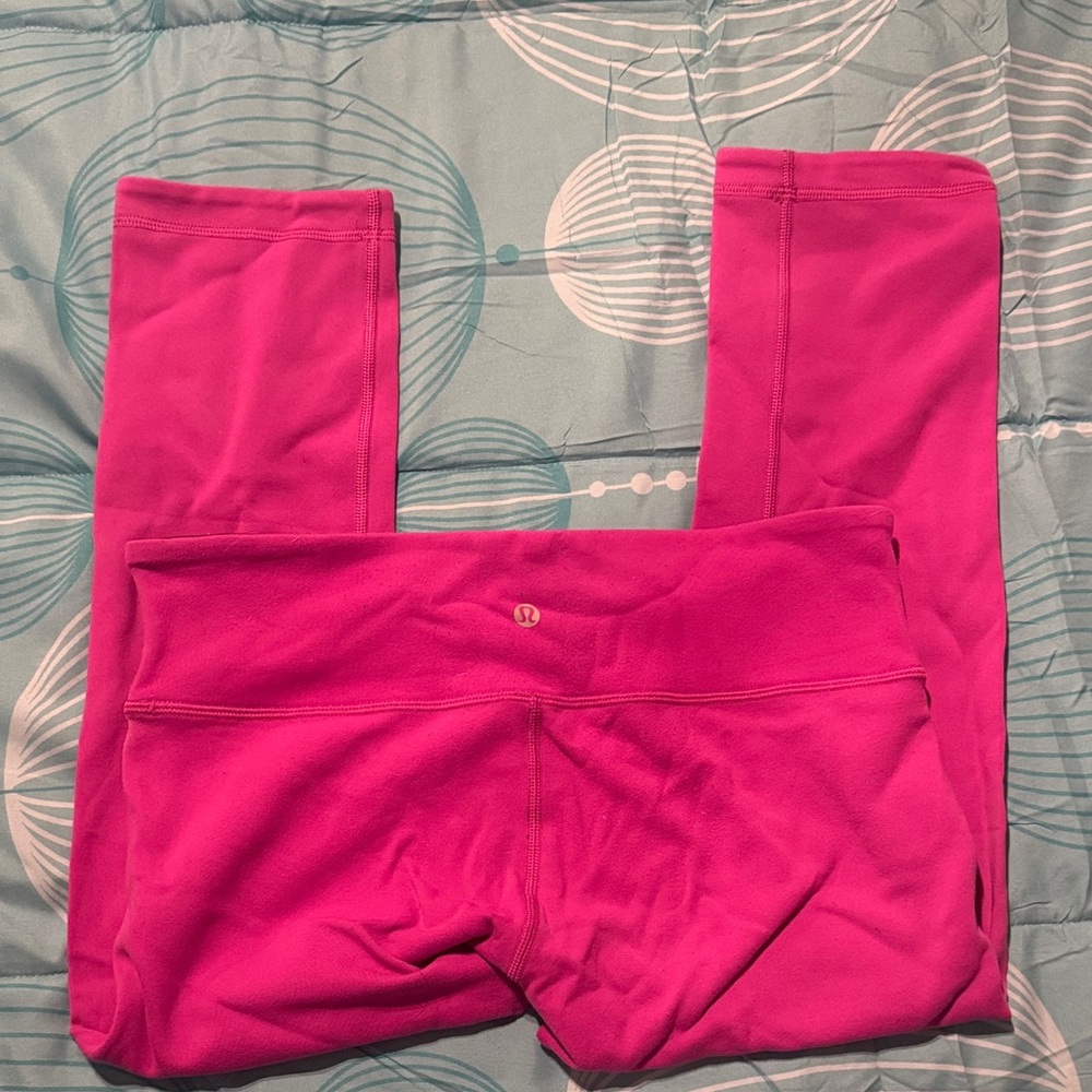 lululemon athletica women reversible purple and charcoal Leggings